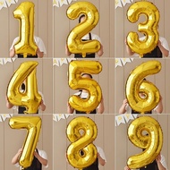 Discount Golden Number Balloon Photo Props Floating Children 1 Year Old One Year Old 3 Years Old 2 Y