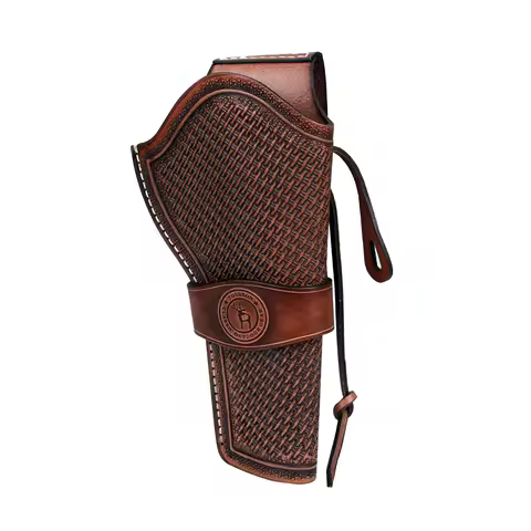 Tourbon Leather Handgun Holster for Ruger .357 Revolver Pistol Carry Case Belt Pouch Brown Hunting A