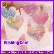 Wish Card Birthday Love Flower Bouquet Christmas Valentines Greeting Gift Message Card Kad Ucapan Ci