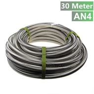 Stainless Steel Braided 30meter -4AN AN4 4-AN Oil/Fuel/Gas Line/Hose 1000Psi