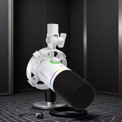 Maono PD200X RGB Gaming Microphone Dynamic Microphone USB/XLR Dual Mode Microphone Podcast Mic RGB U