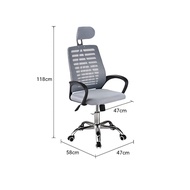 Push Office Chair|Office Chair Office Chair/ Mesh Work Chair/|Office chair with backrest |Otaru Chai