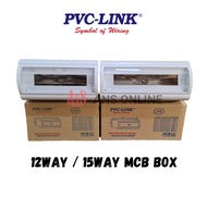 12 Way / 15 Way PVC LINK ABS Mcb Distribution Box DB Plastic Box Consumer Box