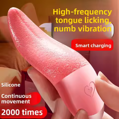 Tease the tongue vibrator silicone female masturbator orgasm women's women's adult products fully au