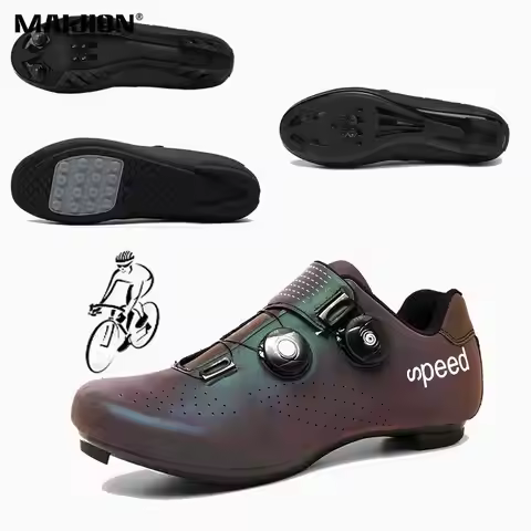 Men's Cycling Shoes Road Bike Spin Shoes with Buckle Cleat Women Mountain Bike Shoes Indoor Spin Roa