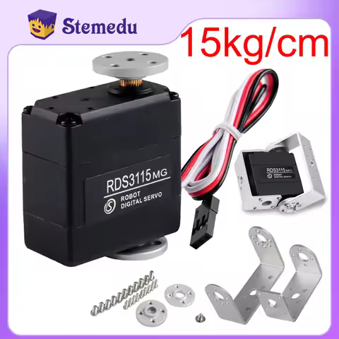 RDS3115MG Robot Digital Servo 180/270° 15KG Dual Axis Shaft Servo Motor Metal Gear For RC Model Car