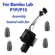 For Bambu Lab P1s Upgrade Hotend V2 with Fan P1P Thermistor Complete P1S 0.2 0.4 0.6 0.8 Hotend P1P 