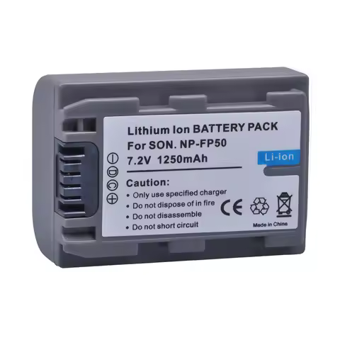 Batmax 1Pc 1250mAh NP-FP50 NP FP50 NPFP50 Battery for Sony DCR-HC30 40 43E 65 85 94E 96 DCR-SR30 hdr