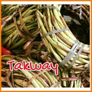 ◀ ➺ ♨ Takway, Taro Shoots(Daludal) long root of taro used as vegetables.