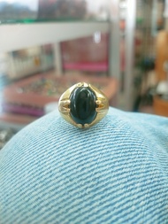 Cincin  Batu  Akik  Hitam  Asli