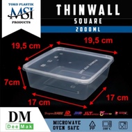 Promo Thinwall Dm 1500Ml-2000Ml-3000Ml Sq/Thinwall Square/ Food