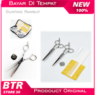 Set Gunting Rambut Sasak & Flat Hairdressing Scissors / gunting rambut super tajam murah baiy amara 