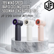 JF199 SUPER HIGH SPEED 199 WIND SPEED MINI JET HANDHELD FAN TURBO FAN COOLING AIR CONDITIONING KIPAS