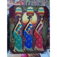 Bali girl canvas painting 70 x 90