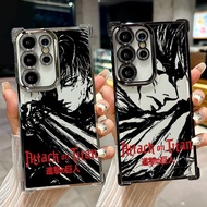 Attack on Titan Anime Art Transparent Case for Samsung S26 Ultra A57 S24 S23 S22 Ultra S21 S25 Plus 
