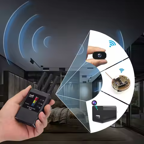 Anti-tracking Spying Device Wireless Headset Detector Hotel Anti-eavesdropping Camera Bug Sweeper RF