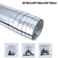 ⭐QUMM⭐Wall mirror sticker mirror film self-adhesive adhesive film bathroom decoration【JJ240227】