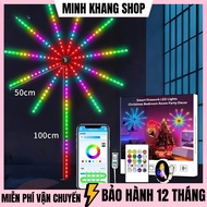 Color-changing LED fireworks light Smart Decoration USB Bluetooth Remote Control Fireworks Shape / C