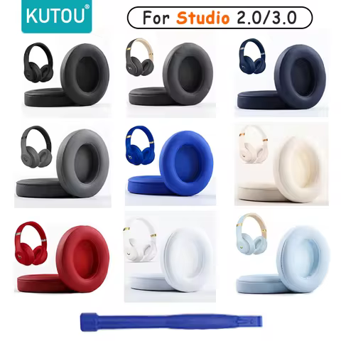 KUTOU Earpads For Beats Studio 3 3.0 Ear Pads Studio3 Headphone Replacement Pads Studio2 Ear Cushion