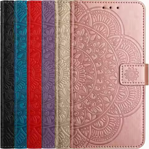 Half Flower Flip Case For Samsung Galaxy J710 J7 J5 J3 2016 A3 A5 2017 A6 Plus A750 A7 A8 2018 Cash 