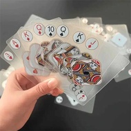 Waterproof Transparent PVC Playing Cards Set Poker Card Games with Durable Box Ideal for Blackjack a