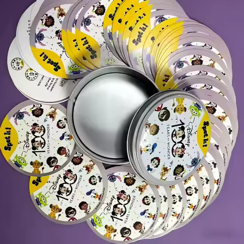 Disney Card Board Game 100th Anniversary Iron Box Card Frozen Princess 2 to 8 Player Family Holidays