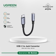 Ugreen Audio Converter USB-C to 3.5mm Jack DAC Chip Headphone Open Mic