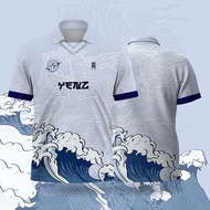 (DIY Custom Name) 2024 Men's Retro Collar Jersey Short-sleeved jersey Japanese team club jersey oversized short-sleeved T-shirt