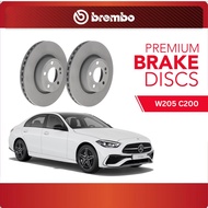 BREMBO Front Discs (2pcs) - Mercedes C-CLASS W205 C200, Mercedes E-CLASS W213 E200