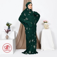 Mukena Terusan Dewasa Rayon Bordir Bunga Royal Rose Wings Mukenah Terusan Dewasa Bordir