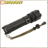 SHOUOUY LED Flashlight, IPX4 Waterproof 30W USB Flashlight, Durable 5 Modes 1200LM Rechargeable Flas
