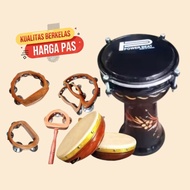 Calti Darbuka 6 Inch Wooden Tambourine Tambourine Package 6 mbah Yanto_maestro