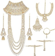 Traditional Ethnic Indian Kundan Dulhan Bridal Jewellery Set for Women (BLP020W)