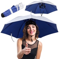 Topi Payung Kepala Chicingyou untuk Dewasa, Payung Bebas Tangan Bersaiz Besar 35.4'' Menyediakan Per