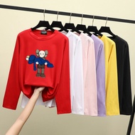 Dropship Wholesale Pemborong Plus Size Long Sleeve Blouse Jenis Lengan Panjang Baju T-shirt Women's