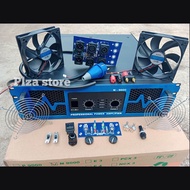 Bok power amplifier tipe N9000 2 chanel ukuran 3U warna biru komplit aksesoris Box power amplifier N