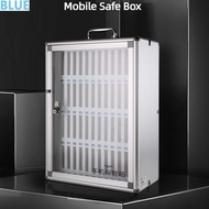 Blue Mobile Phone Safe Box Student Mobile Phone Storage Cabinet Mobile Phone Storage Box Locked Mobi