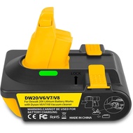 Penyesuai Bateri - Serasi dengan Dyson V6, V7, V8. Tukar Bateri DeWolt untuk Digunakan sebagai Bater