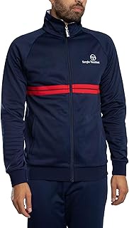 Men's New Dallas Track Jacket, Maritime Blue/White/Adrenaline Rush