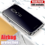 【Crystal Clear】For OnePlus 6 A6000 A6003 Soft Rubber Gel Jelly Case Transparent Military Grade Full Protective Anti-Scratch Resistant Back Cover Skin