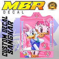 DESI DUCK CAGE DECAL, CAGE STICKER DECAL, SQUARE CAGE STICKER