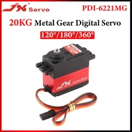 JX PDI-6221MG 20KG 120° 180° 360° Metal Gear Coreless Motor Digital Servo For RC Car Boat Robot Heli