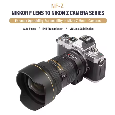 Viltrox NF-Z Adapter Ring Nikon F Mount NIKKOR F Lens to Nikon Z DG-Z Mount Tube Lens Adapter For Z6