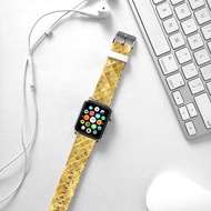 Apple Watch Series 1 , Series 2, Series 3 - Apple Watch 真皮手錶帶，適用於Apple Watch 及 Apple Watch Sport - Freshion 香港原創設計師品牌 - 閃爍金 91