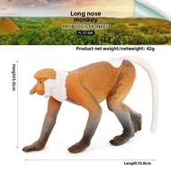 Realistic Monkey Animal Model Long-Nosed Gibbon Golden Monkey Sloth Lemur Childrens Cognitive Displa