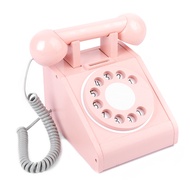 Wooden Simulation Retro Telephone Toy Kids Wood Simulation Phone Play House Toy Baby Early Education