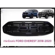 * กระจังหน้า Ford everest 2018 2019 2020 2021 ลาย Raptor Logo สีดำด้าน**ครบเครื่องเรืองประดับยนต์** *ร้านค้าแนะนำ*