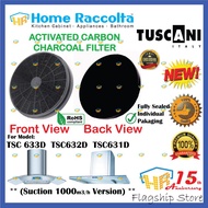 Charcoal Filter For Tuscani Cooker Hood Tuscani 631D 632D 633D