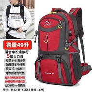 旅行/運動背包紅色（40L)$50