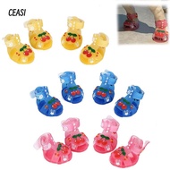 CEASI Pet Jelly Shoes, Cool Breathable Pet Shoes,  Style Silicone Multi-Size Cat Dog Shoes Pet